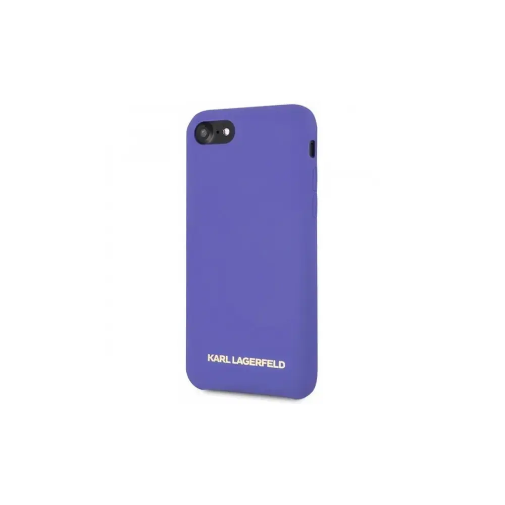 Karl Lagerfeld case for iPhone 7 | 8 | SE 2020 | SE 2022 KLHCI8SLVOG hard case purple Silicone