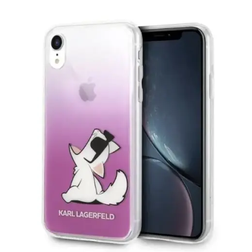 Karl Lagerfeld Choupette Fun чехол для телефона для iPhone XR розовый