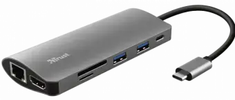 Dokstacija Trust Dalyx 7-in-1 USB-C Silver