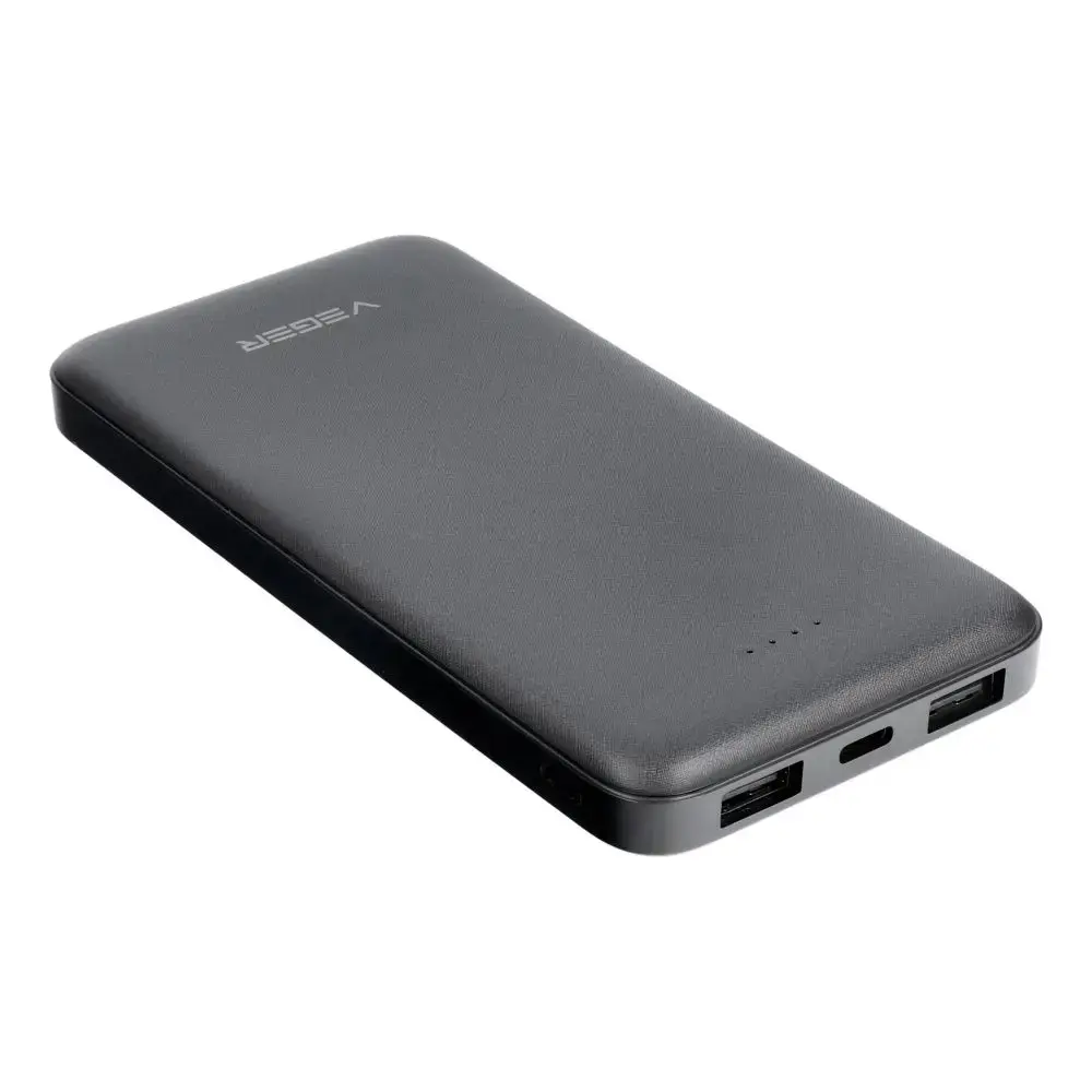 Veger A10 (W1065) ārējais akumulators (powerbank) | 10 000 mAh | 10W | USB-A, Micro USB | melns