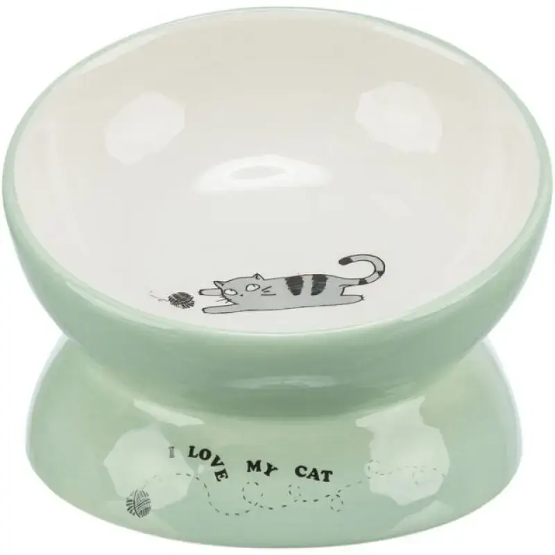 Bļoda dzīvniekiem, keramika - Trixie Bowl, elevated, ceramic, 0.15 l/13 cm