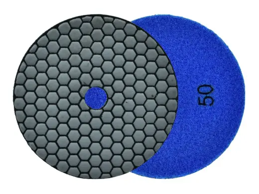 Dimanta disks sausai pulēšanai 125mm   50 keramikai