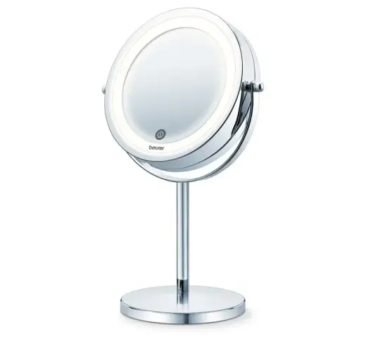 Illuminated Adjustable Cosmetic Standing Mirror