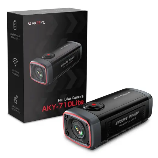 AKEEYO 710 Lite Handlebar Action Camera for Bikes and Motorcycles - Black