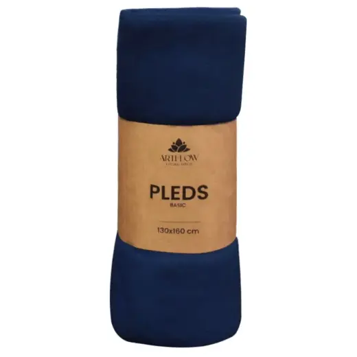 Pleds 130x160cm Basic, zils