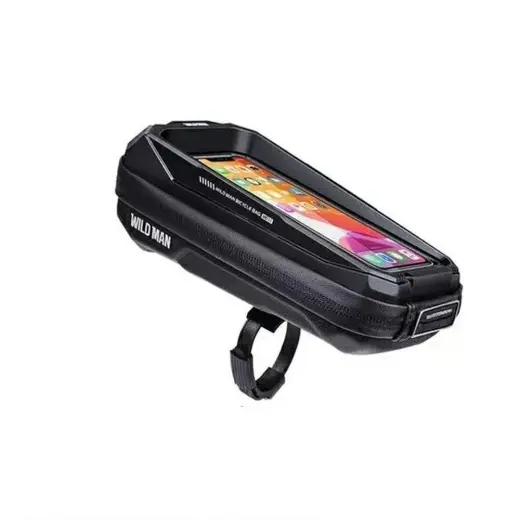 WILDMAN traveling bag for bike frame with zipper 0,6L (4 "- 7") MS33 black