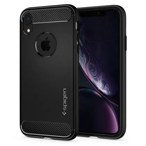 Spigen Rugged Armor iPhone Xr black |czarny 064CS24871