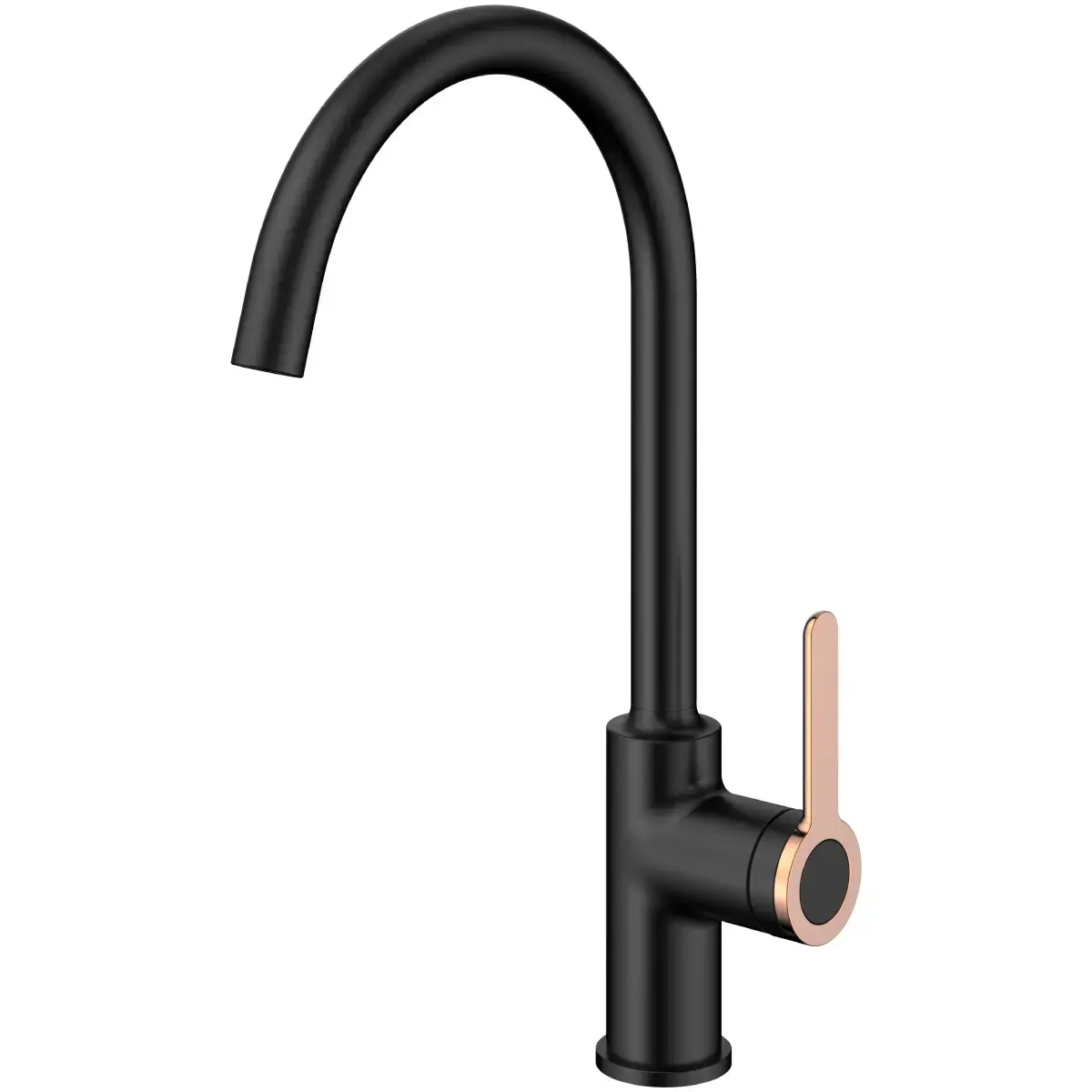 AB Kitchen sink mixer tap AMBER, black/gold