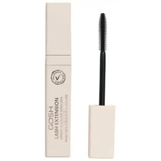 Gosh, Lash Extension, Lengthening, Mascara, 001, Black, 7 ml