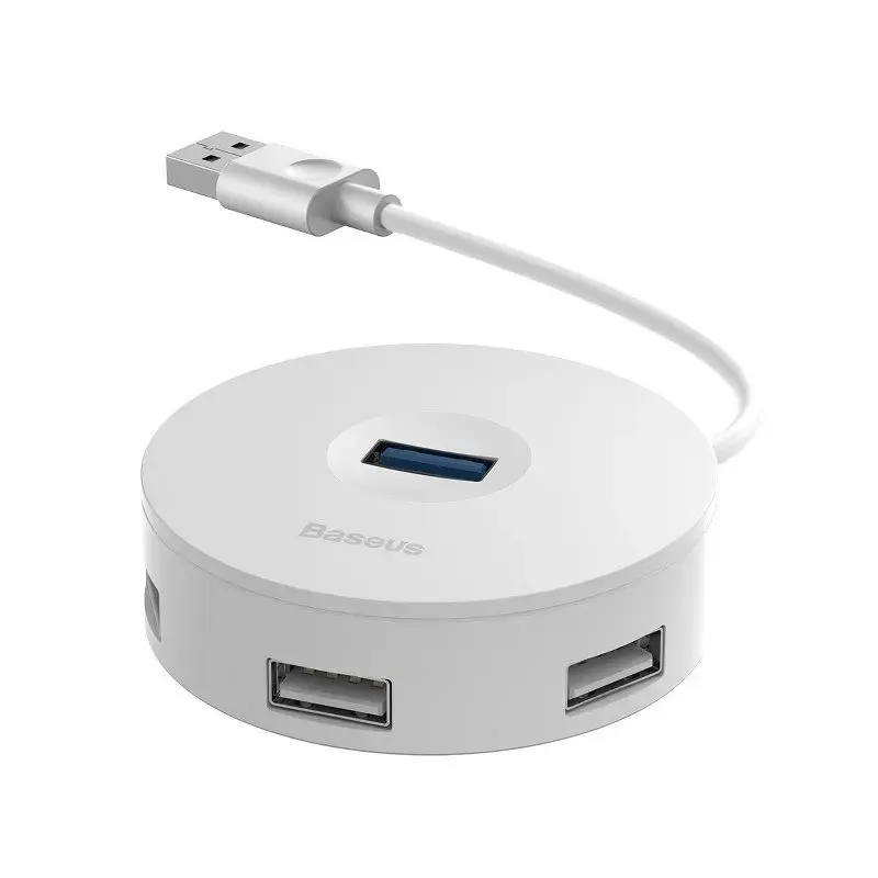 Baseus CAHUB-F02 USB Hub 1 x 4 Splitter Box White