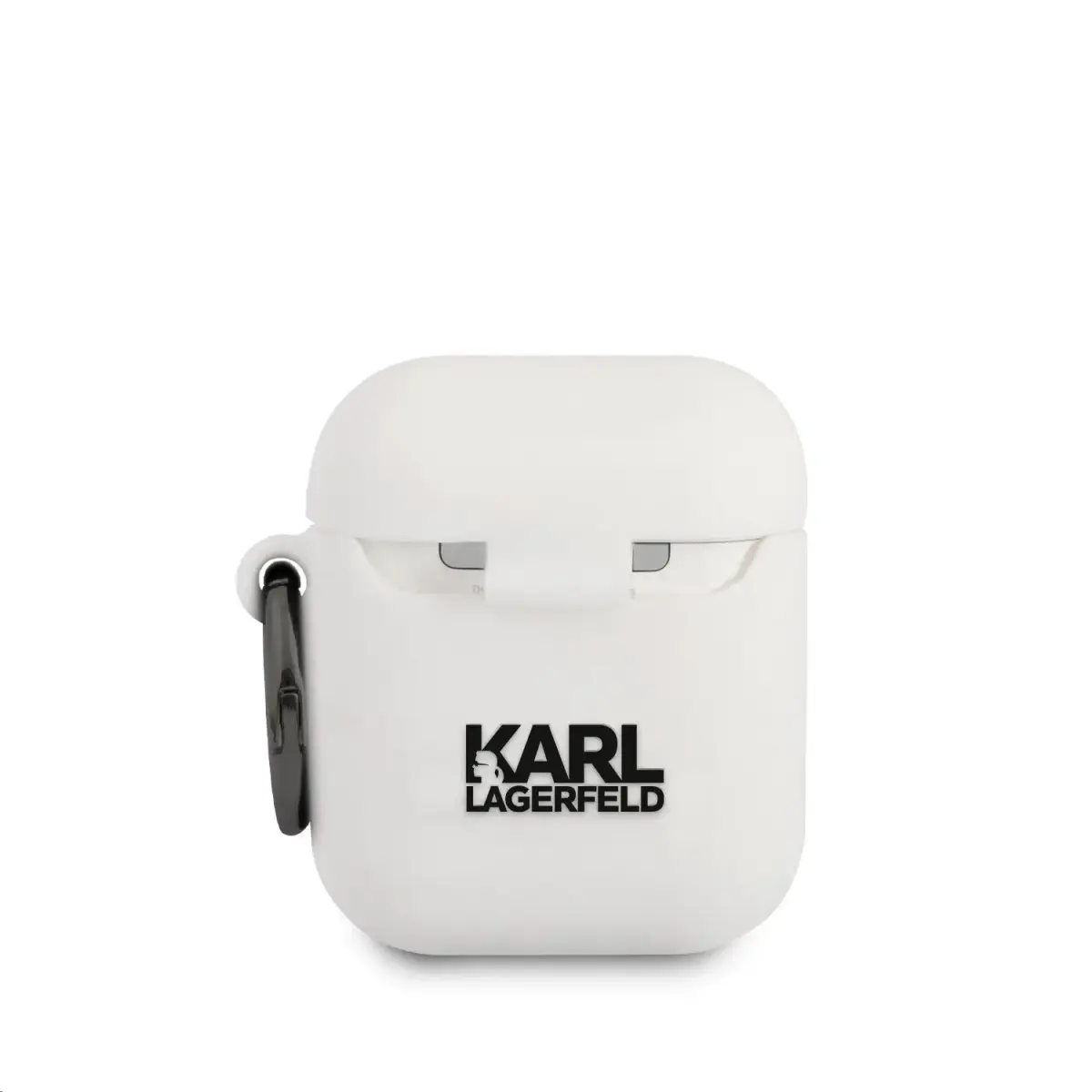 Karl Lagerfeld Rue St Guillaume Silicone Case for Airpods 1|2 White