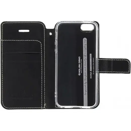 Molan Cano Issue Book Case for Xiaomi Redmi Note 9 LTE Black
