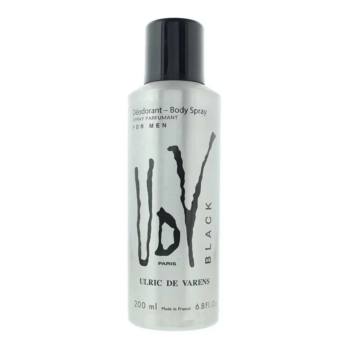 Ulric De Varens, Black, Deodorant Spray, For Men, 200 ml