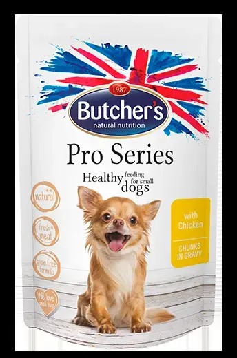 Консервы для собак : Butchers DOG Pro Series куриные кусочки в подливе, 100г