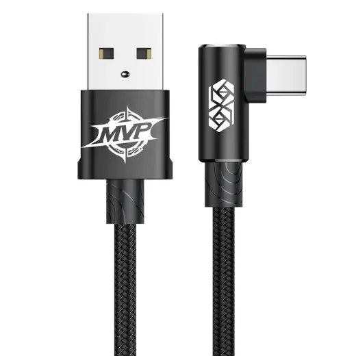 Baseus MVP Elbow Type Cable USB Type-C 1.5A 2M Black (CATMVP-B01)