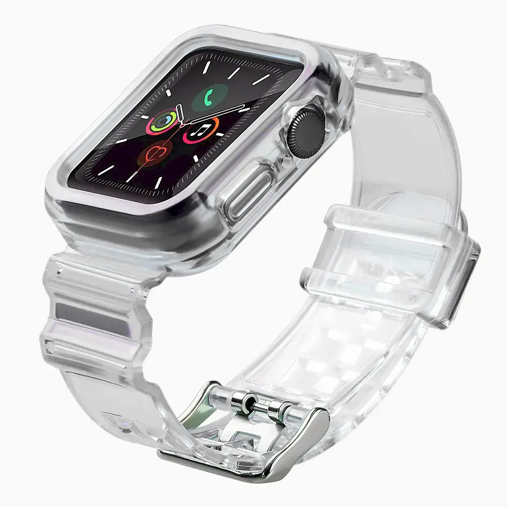 Fusion Light Set silikona siksniņa Apple Watch 42mm | 44mm | 45mm melna