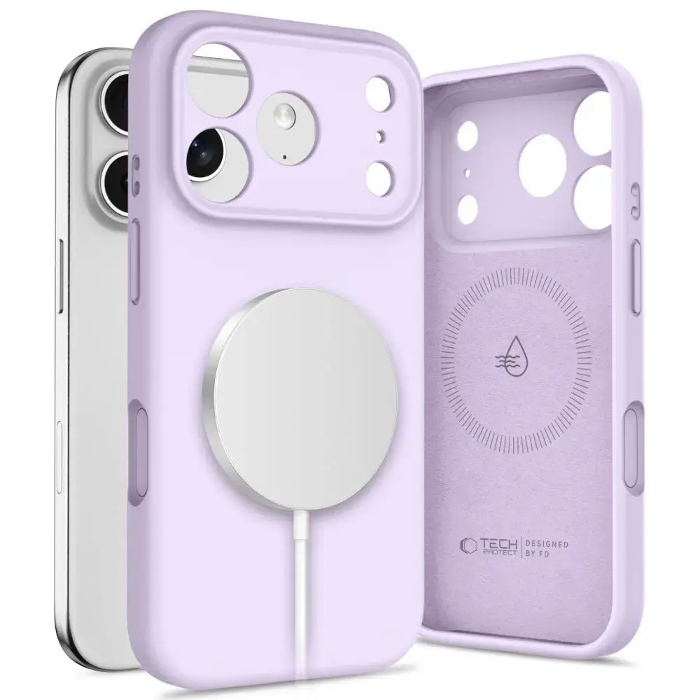TECH-PRECT silikona maciņš ar Magsafe atbalstu Apple iPhone 17 Pro Max violets