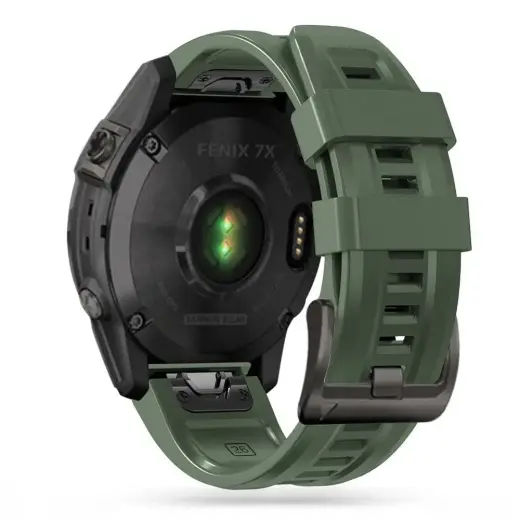 Tech-Protect IconBand išmaniojo laikrodžio dirželis Garmin Fenix 5/6/6 Pro/7 | silikoninis | žalias