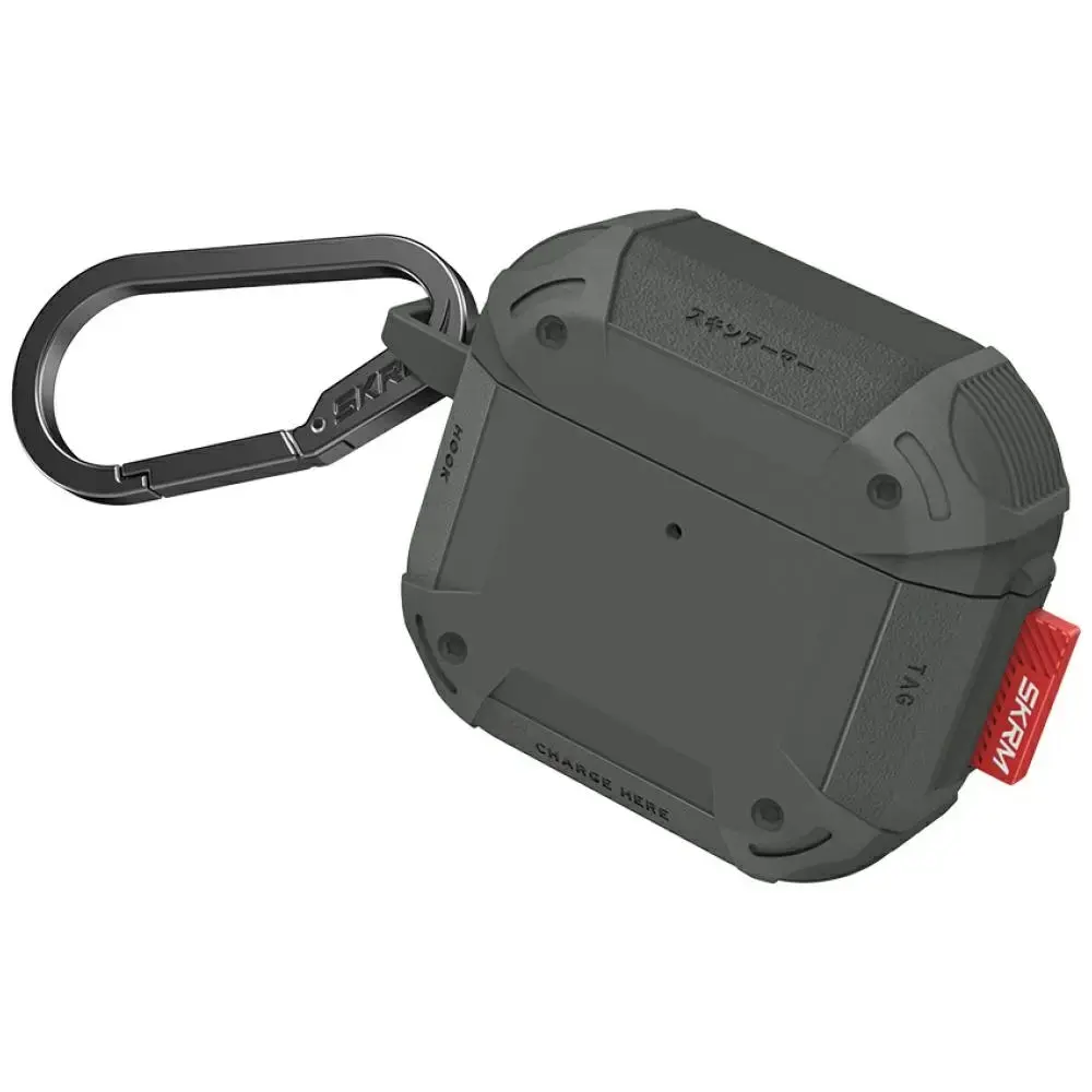 Case Skinarma Mecha CE for AirPods 4 olive
