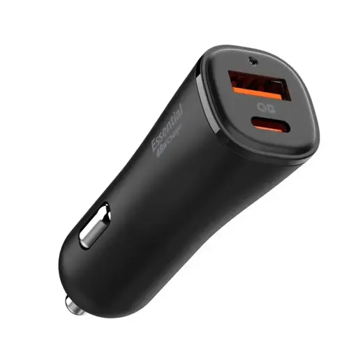 Spigen automašīnas lādētājs | 48W | PD, QC, PPS | USB-C, USB-A | melns