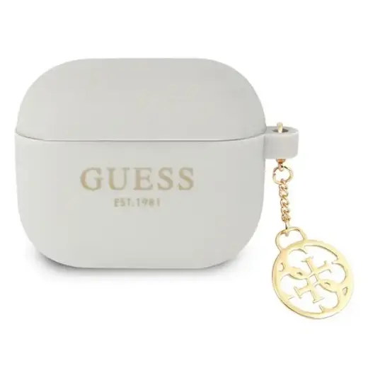 Guess 4G Charms Silicone Case for Airpods 3 Grey