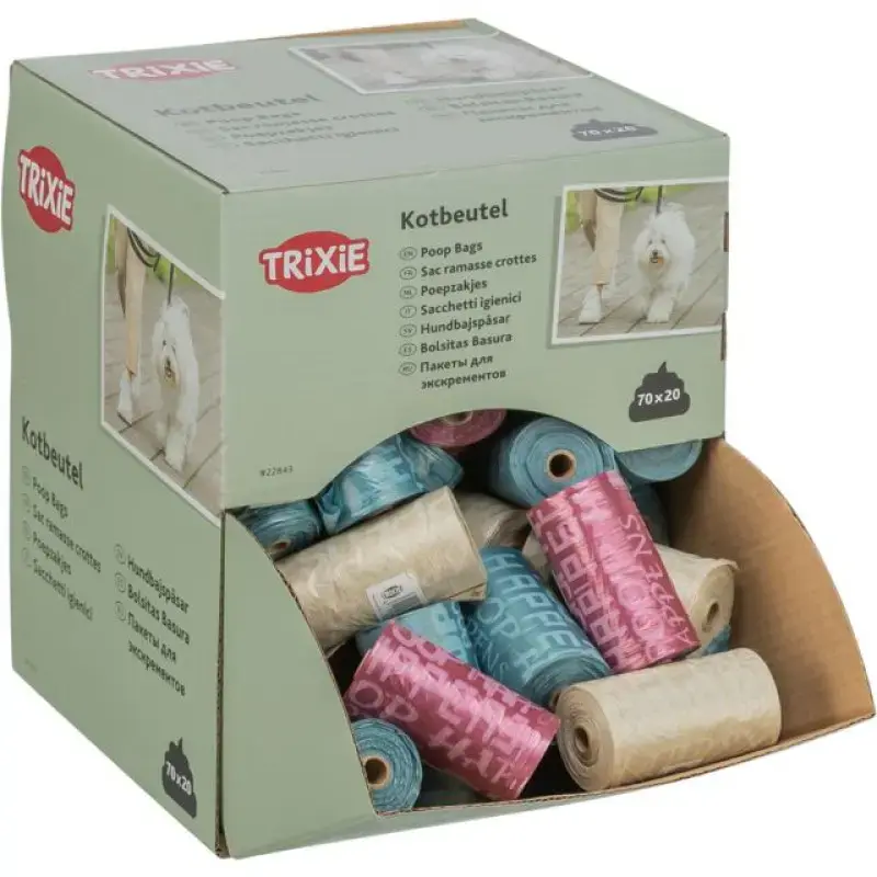 Maisiņi - Trixie Dog Pick Up display for dog dirt bags, M, 70 ruļļi pa 20 maisiņiem