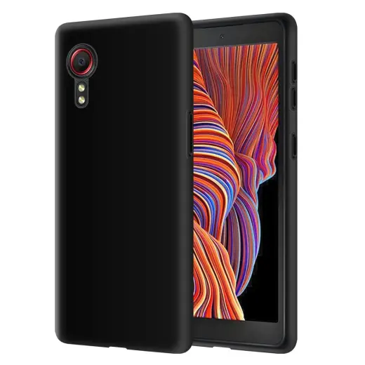 Fusion elegance fibre protect silicone case for Samsung G525 Galaxy Xcover 5 black