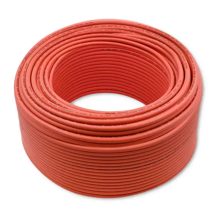 Qoltec Photovoltaic solar cable | 4mm² |  100m | red