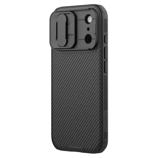 Nillkin CamShield PRO telefoni ümbris iPhone 17 Pro must (kaamera kaitsega)