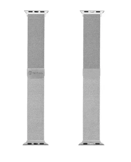 Tactical 338 Loop Magnetic Stainless Steel Band for Apple Watch 1|2|3|4|5|6|7|SE 38|40|41mm Silver