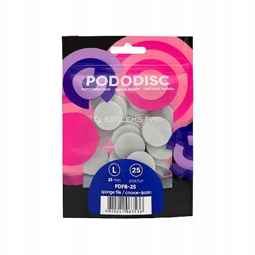 Staleks Pro M Disposable Sponge Files for Pedicure Disc 25 Pieces