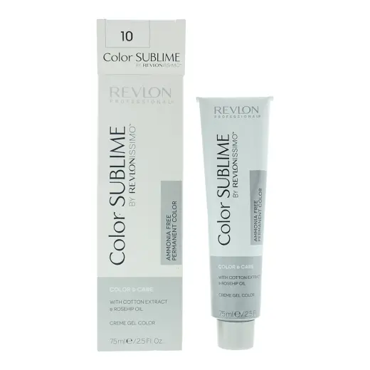 Revlon, Color Sublime, Permanent Hair Dye, 10 Lightest Blonde, 75 ml