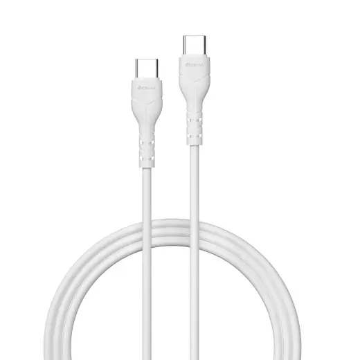 Devia Kintone datu pārraides un uzlādes vads | USB-C uz USB-C | 15W | 1m | balts
