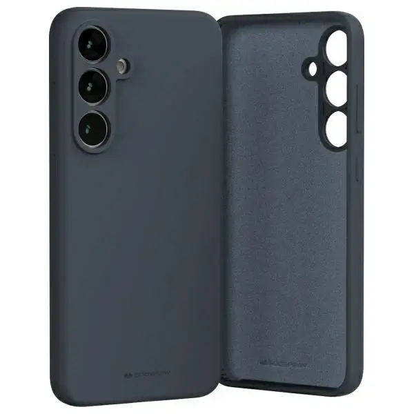 Mercury Silicone telefona maciņš Samsung Galaxy S24 FE tumši zils
