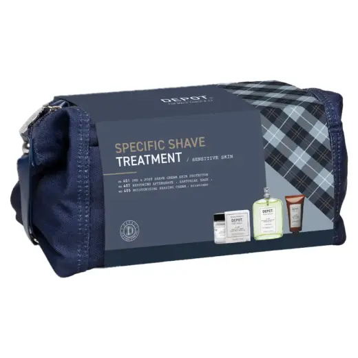 Set Depot: 400 Shave Specifics No. 401, Soothing, Pre & Post Shaving Cream, 75 ml + 400 Shave Specifics No. 407, Pro-Vitamin B5, Restoring & Refreshing, After-Shave Lotion, 100 ml + 400 Shave Specifics No. 405, Allantoin, Moisturizing, Shaving Cream, 30 ml