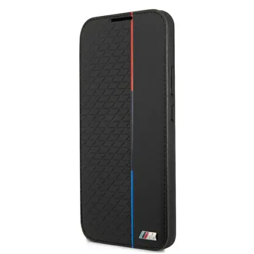 Etui BMW BMBKS22MTRTBK S22+ S906 czarny|black bookcase M Collection Triangles
