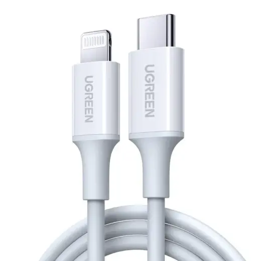 Ugreen US171 data transfer and charging cable | MFI | USB-C to Lightning | 36W | 0.5m | white