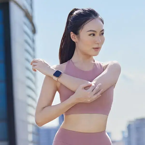UNIQ viedpulksteņa siksniņa priekš Apple Watch (38/40/41 mm) | silikons | bordo/koraļļu