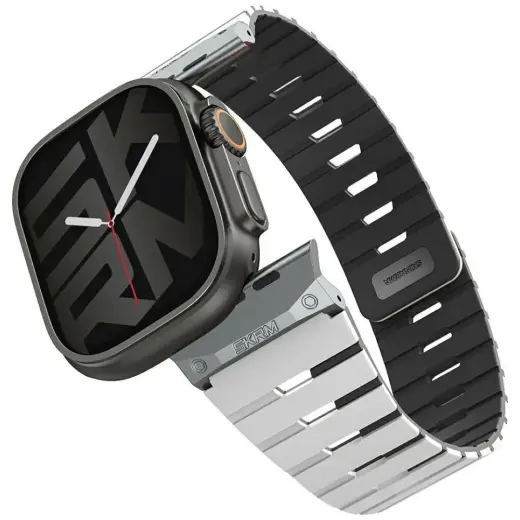Skinarma Gemini viedpulksteņa siksniņa priekš Apple Watch (44/45/46/49 mm) | silikons | balta