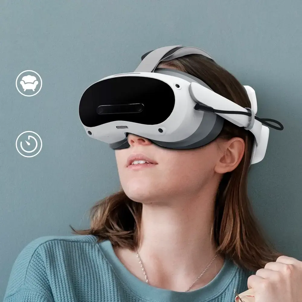 BoboVR P4S Head Strap with Battery for PICO 4 Ultra and Ultra Enterprise - Gray