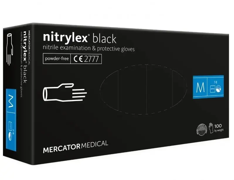 Nitrile protective gloves Nitrylex Basic size M 100 pcs