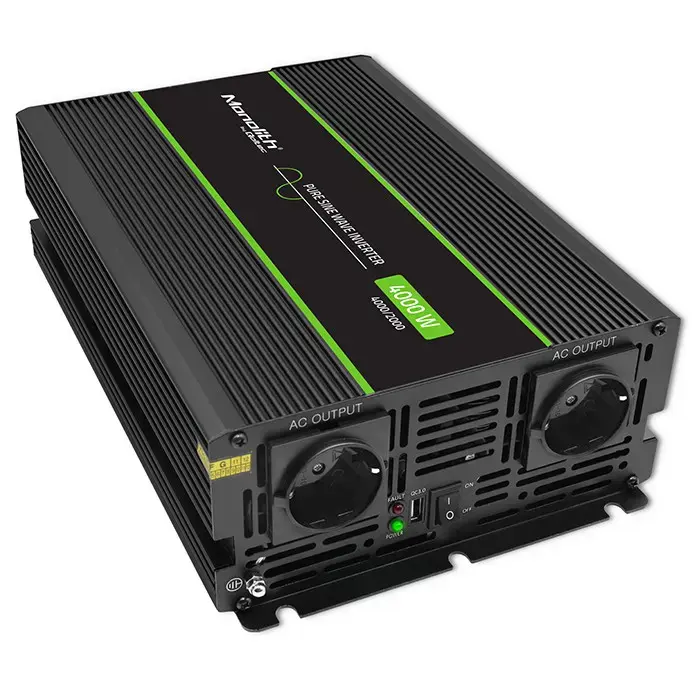 Qoltec Pure Sine Wave Inverter Monolith | 2000W | 4000W | 12V to 230 V