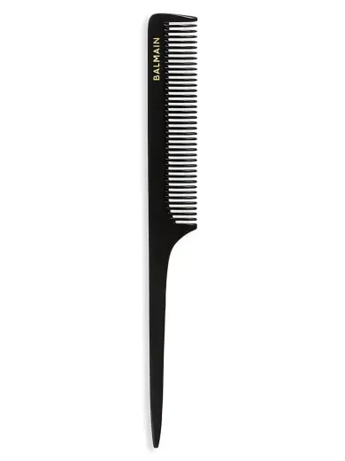 Balmain, Tail, Hair Plastic Comb, Black & White