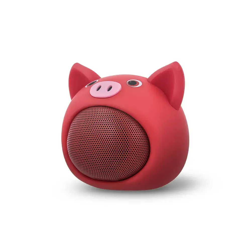Forever Bluetooth speaker Sweet Animal Pig Rose red ABS-100