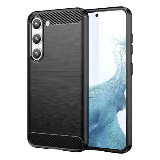 Carbon Case telefono dėklas Samsung Galaxy S23+ (S916) juodas