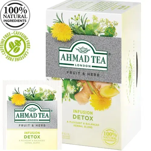 Zāļu tēja AHMAD Alu Detox, 20 maisiņi x 2 g paciņā