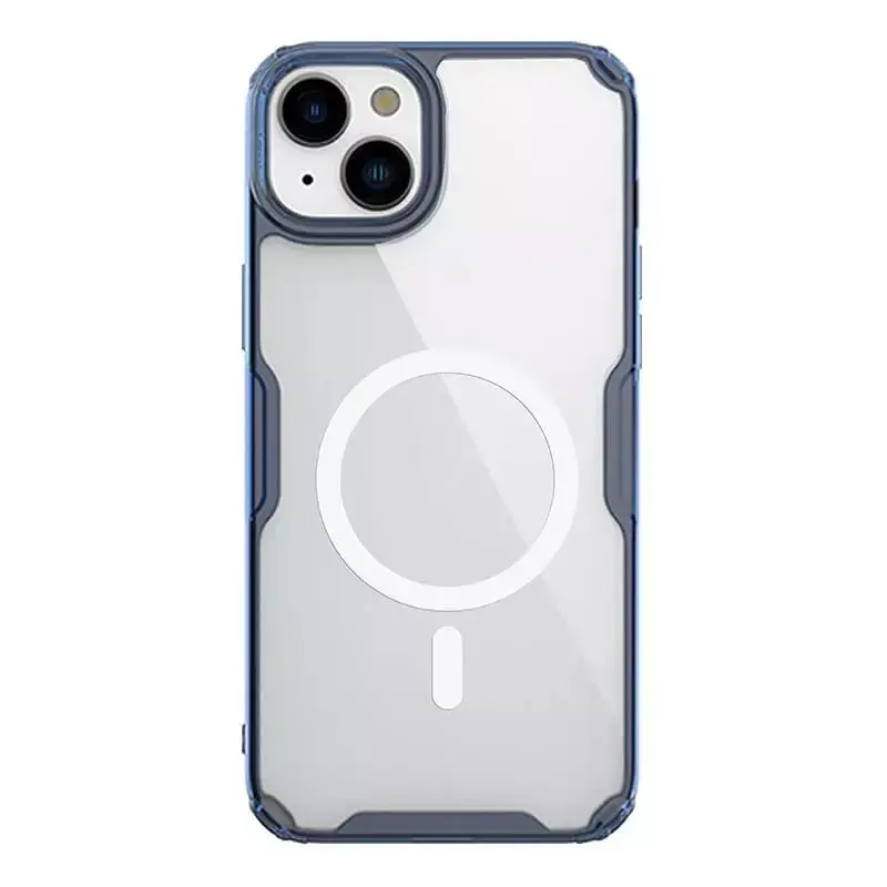 Nillkin Nature Pro Magnetic TPU Case for Iphone 15 Plus transparent-blue