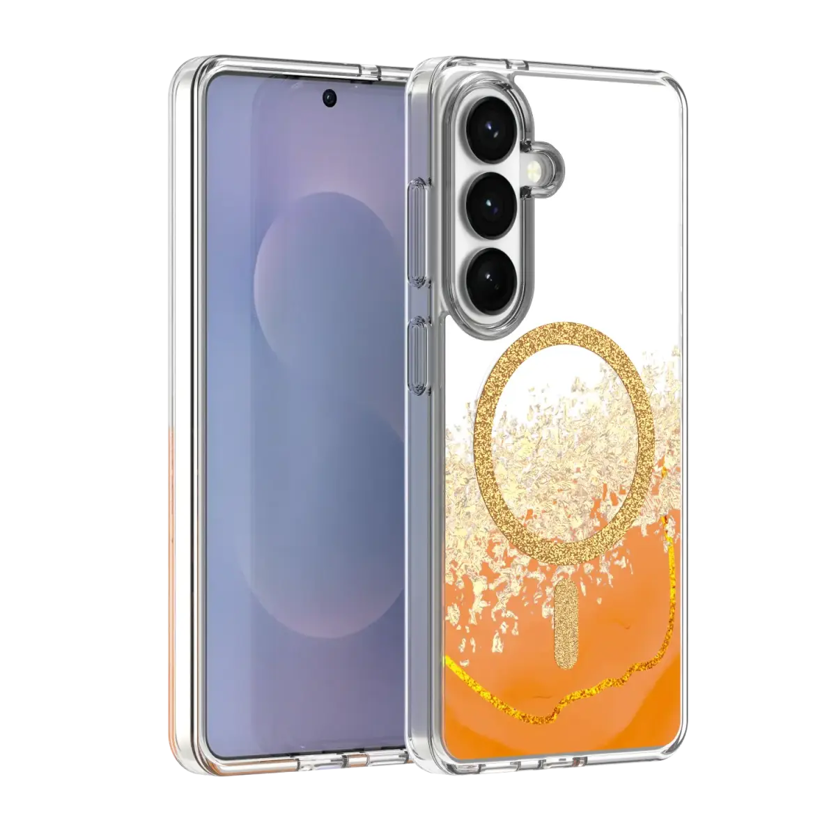 Epoxy Mag maciņš ar MagSafe atbalstu telefonam Samsung Galaxy S26 (S942) oranžs
