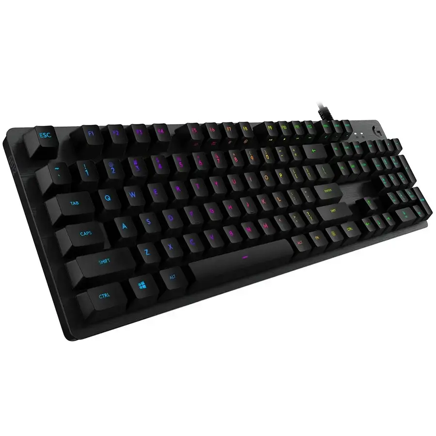 LOGITECH G512 Corded RGB Mechanical Gaming Keyboard - CARBON - NORDIC - USB - CLICKY