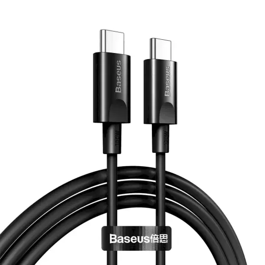 Baseus Xiaobai USB-C -> USB-C Datu un Uzlādes vads 100W | PD 2.0 | 150 cm Melns